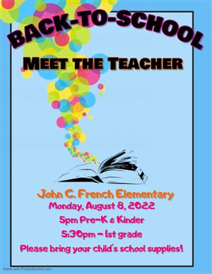 French Back-To-School Meet the Teacher 